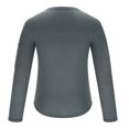 thumbnail image 5 of RYDCOT Mens Polyester Classic Round Neck Shirts Hipster Modern Long Sleeve T Shirt Gray 6(M), 5 of 5