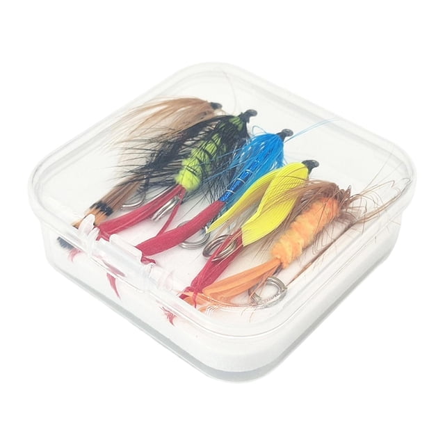 5x cebos de pesca con mosca artificiales con anzuelo, señuelos de pesca con anzuelos, señuelos de pesca con mosca para perca,