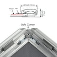 thumbnail image 4 of Snap Frame 18'' X 24'' Poster Size 1.25" Silver Color Profile, Safe Round Corner, 4 of 8
