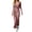 Pink, variant on Ashyfjp Dresses for Women Casual Solid Color Vertical Ribbed Collared Long Sleeve Midi Dress with Side Split Hem, Stretchy Fitted Casual Wear, Size (S-XXL)