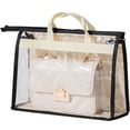 thumbnail image 1 of MesaSe Anti-Dust Handbag Cover Visible Clear Handbags PVC Dust-Proof Storage Bag Multipurpose Hanging Handbag Protector with Zipper and Handles for Home Closet Shelves Door S/M/L/XL, 1 of 7