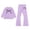 Light Purple, variant on XEGLSBU Girls Valentines Day Outfit Girls Long Sleeve Round Neck Top with Flare Pants Bow Print Casual Outfit for Kids Light Purple Size 4-5 Years