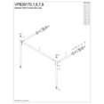 thumbnail image 2 of Fauceture VPB39170 Stainless Steel Console Wall Mount Sink Legs, Matte Black, 2 of 5