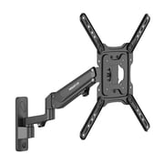 Mount-It! Height Adjustable TV Wall Mount - Full Motion, Pull Down and Vertical Adjustment, Fits 23-55 Inch Screens, Max VESA 400x400mm, Swivel and Tilt Capabilities, 50.6 Lbs Capacity