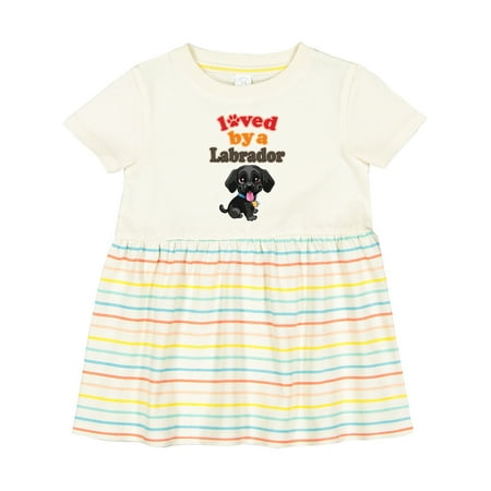 

Inktastic Labrador Retriever Dog Black Lab Girls Baby Dress