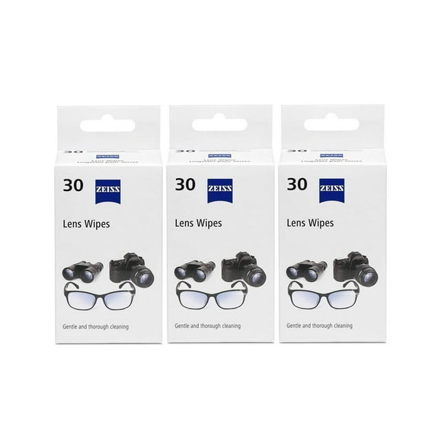 Zeiss Wipes 90pz toallitas humedas Limpieza 3pack ZEISS Zeiss 3 pack de 30 c/u
