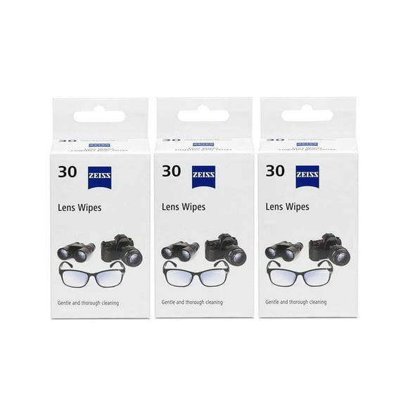 Zeiss Wipes 90pz toallitas humedas Limpieza 3pack ZEISS Zeiss 3 pack de 30 c/u