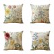 thumbnail image 1 of Juego de 4 fundas de cojín de 45x45cm, bonitas fundas de almohada decorativas con estampado de flores para sofá cama, dormitorio, silla, jardín, 1 of 5