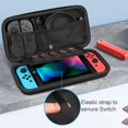 thumbnail image 4 of Carrying Case for Nintendo Switch OLED Model 7.0"/Switch 6.2", Portable Traveler Protective Cover Storage Bag w/10 Game Card Slots, 4 of 5