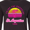 thumbnail image 4 of Inktastic Summer Enjoy the Sunshine St. Augustine Florida in Pink Long Sleeve Youth T-Shirt, 4 of 5