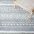 thumbnail image 6 of SAFAVIEH Parma Blanche Geometric Shag Area Rug, Grey/Ivory, 5'3" x 7'6", 6 of 8