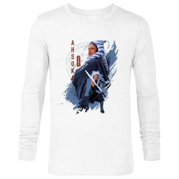 Star Wars Ahsoka Tano Jedi Ready Disney  - Long Sleeve T-Shirt for Men - Customized-White