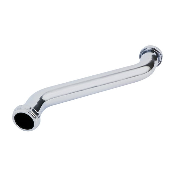 Highcraft 22121 Double Offset for Tubular Drain Applications, 1-1/4 in. x 12 in., 22GA Chrome Plated Brass