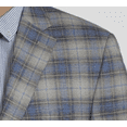 thumbnail image 1 of Lauren Ralph Lauren Blazer Men Suit Jacket Coat (Tan/Blue), Blue, 46T, 1 of 3