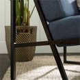 thumbnail image 2 of Chaise Moderne en Tissu Soho avec Cadre en Métal - Marine, 2 of 8