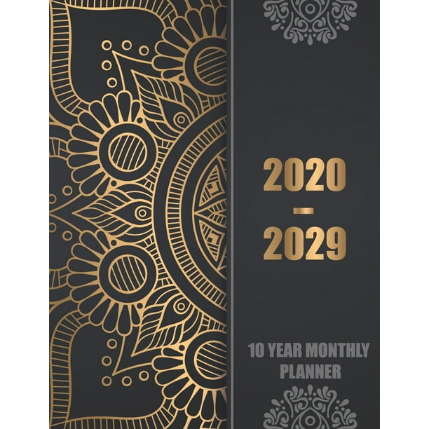 10 Year Monthly Planner and Calendar 20202029 10 Year Monthly Planner