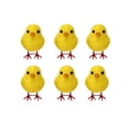 thumbnail image 6 of Yrmaups Easter Chick Decorations, 6 Pack Flocked Chicks, Small Yellow Chick Ornaments for Spring Table, Fluffy little one Chicks, Easter Basket Fillers, Farmhouse Decor, Cute Figurines for Party, 6 of 8
