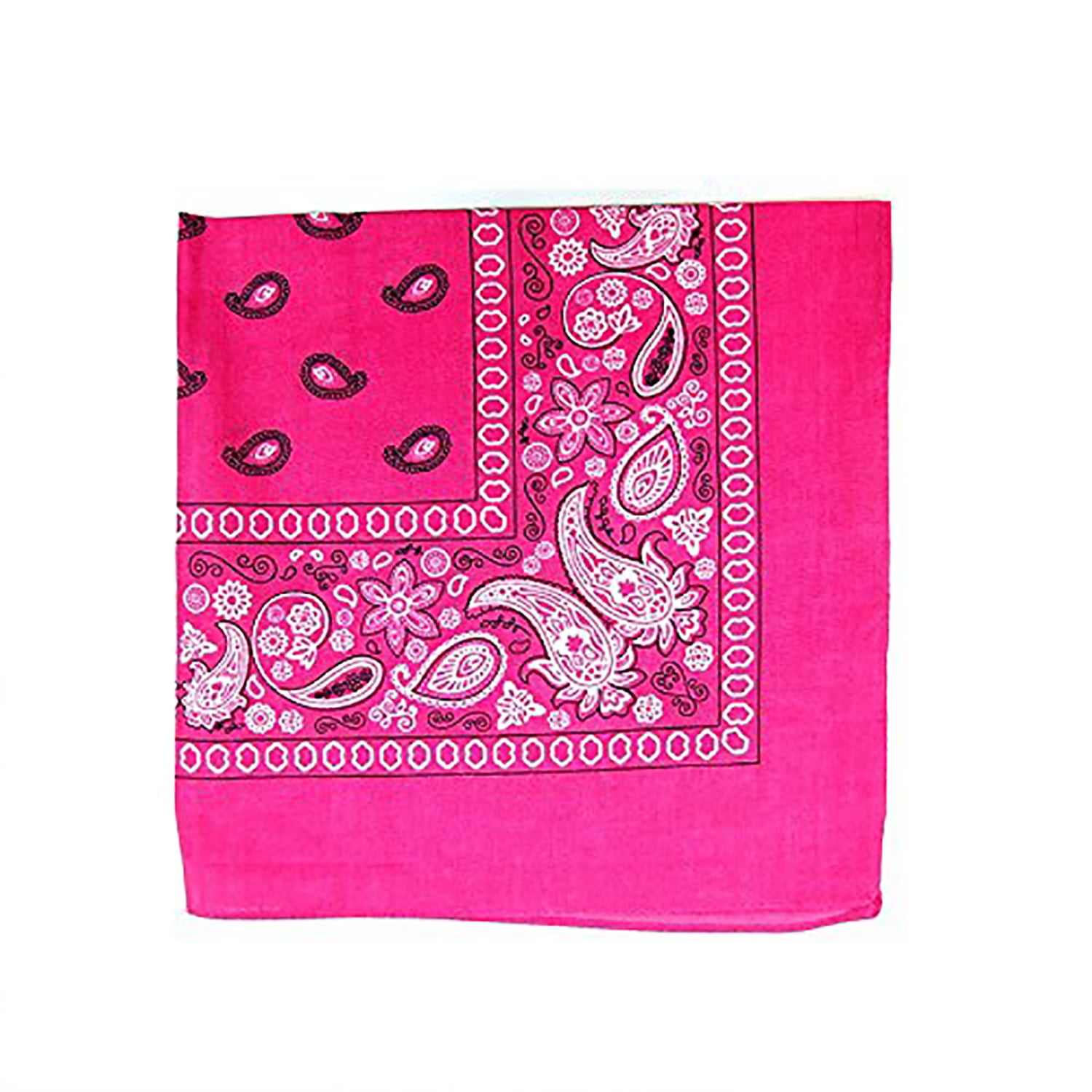 Mechaly Mechaly Extra Large Unisex Paisley Cotton Bandanas Pack of 2