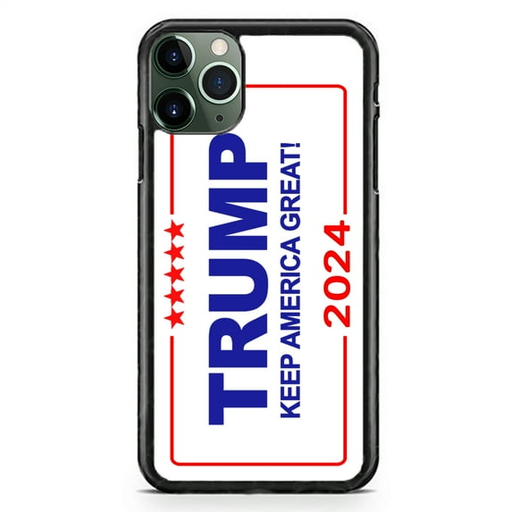 President Trump Keep America Great 2024 Slim Shockproof Hard Rubber Custom Case Cover For iPhone 11 Pro Max