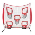 thumbnail image 1 of Red de práctica de lanzamiento,Red de práctica de béisbol y softbol 7x7ft,Red de lanzamiento portátil para entrenador de fútbol,Lanzamiento de objetivo Red de práctica de rugby Interior, 1 of 8