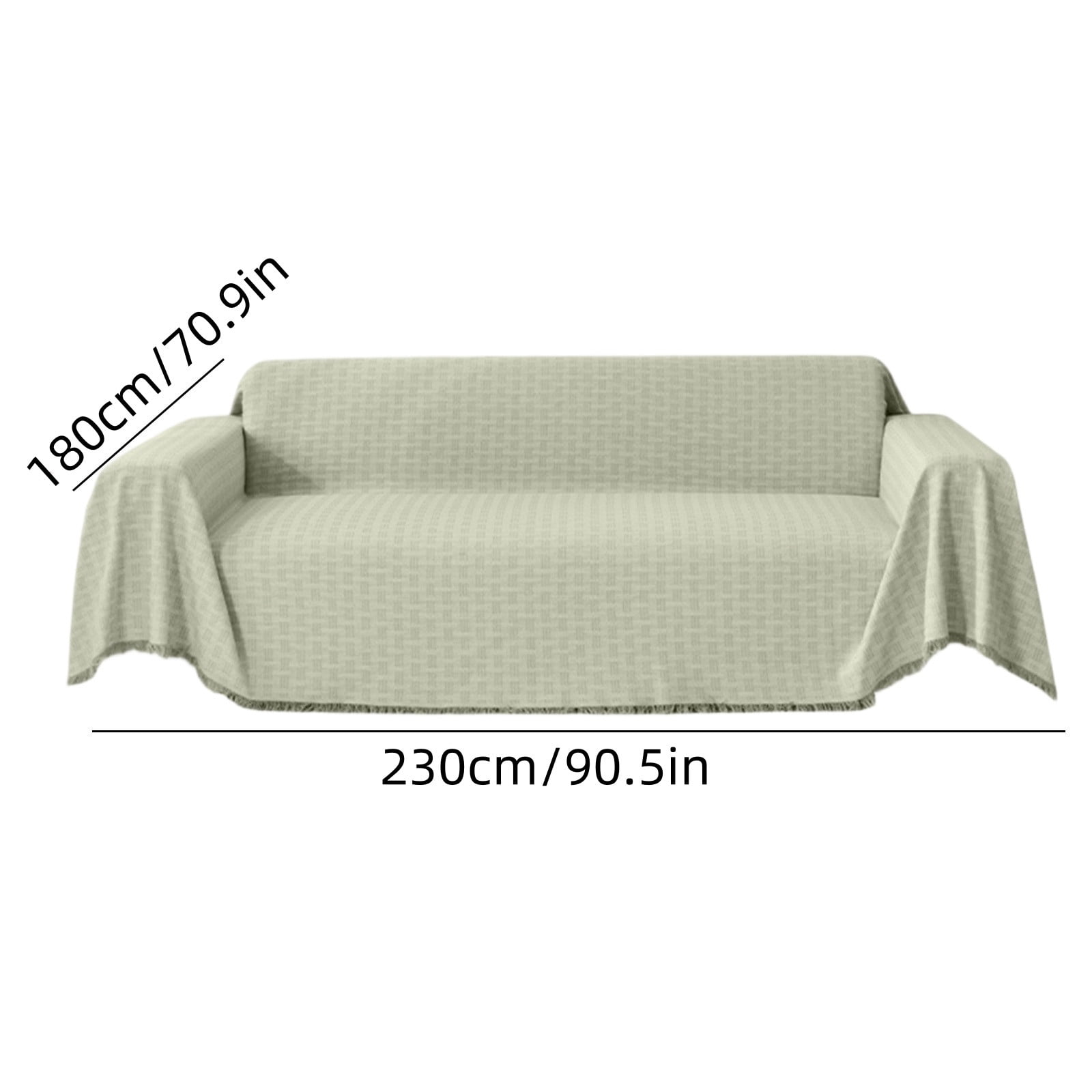 Green Green Reversible Sofa Cover 180X230Cm Nylon Spandex Slipcover For Furniture