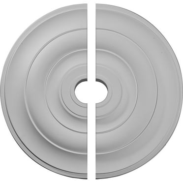 26 1/2"OD x 3 5/8"ID x 1 1/2"P Jefferson Ceiling Medallion, Two Piece (Fits Canopies up to 5")