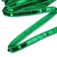 thumbnail image 1 of 11 Yard Sequins Trim Ribbon 0.5 Inch Sequin Gimp Braid Trim Spangle Flat Sequins for Crafts Sewing Clothes Home Party Decoration, Green, 1 of 7