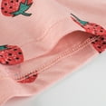 thumbnail image 6 of Xmarks Toddler Girls Casual Athletic Drawstring Shorts With Pocket Fruit Print and Sweet Love Print  Elastic Waist Shorts Summer Sleep Pajama Shorts, 6 of 7