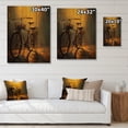 thumbnail image 4 of Designart "Atmospheric Rides on a Bicycle III" Bicycle Print on Natural Pine Wood, 4 of 5