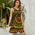 thumbnail image 5 of Rasta Tie Dye Time Warp Sundress Sleeveless Dress Summer Women Clothes Dress for Women Dresses, 5 of 7