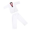 thumbnail image 1 of Uniforme de Taekwondo Uniforme de Taekwondo Modelo a Rayas Poliéster Algodón con Cinturón Ropa de Entrenamiento de Artes Marciales para la Práctica ANGGREK Otros, 1 of 8