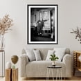 thumbnail image 4 of Historic Framed Print, Opera singer in front of poster, 17-7/8" x 21-7/8", 4 of 9