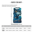 thumbnail image 4 of Honeii Blue Iceberg Leaf Wolf print basktball shirt for men and women, Unisex basketball jersey for Theme party-Medium, 4 of 6