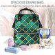 thumbnail image 5 of Disketp Green Mosaic Glass Mochila de Pañales de Gran Capacidad con Múltiples Bolsillos, Mochila de Viaje Multifuncional para Bebé, Unisex, Moderna y Resistente, 5 of 6