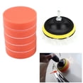 thumbnail image 2 of Kit de almohadillas para pulir esponja de 4 pulgadas, 8 Uds., para pulidor de coche con adaptador, 2 of 12