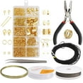 thumbnail image 1 of Jewelry Making Kit Jewelry Findings Starter Set Jewelry Beading Making and Repair Tools Pliers Silver, 1 of 6