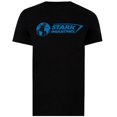 thumbnail image 1 of Marvel - Camiseta Stark Industries Logotipo para Hombre (Negro, Azul), 1 of 3