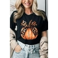 thumbnail image 5 of Coquette Bow Pumpkin Graphic T Shirts, 5 of 10