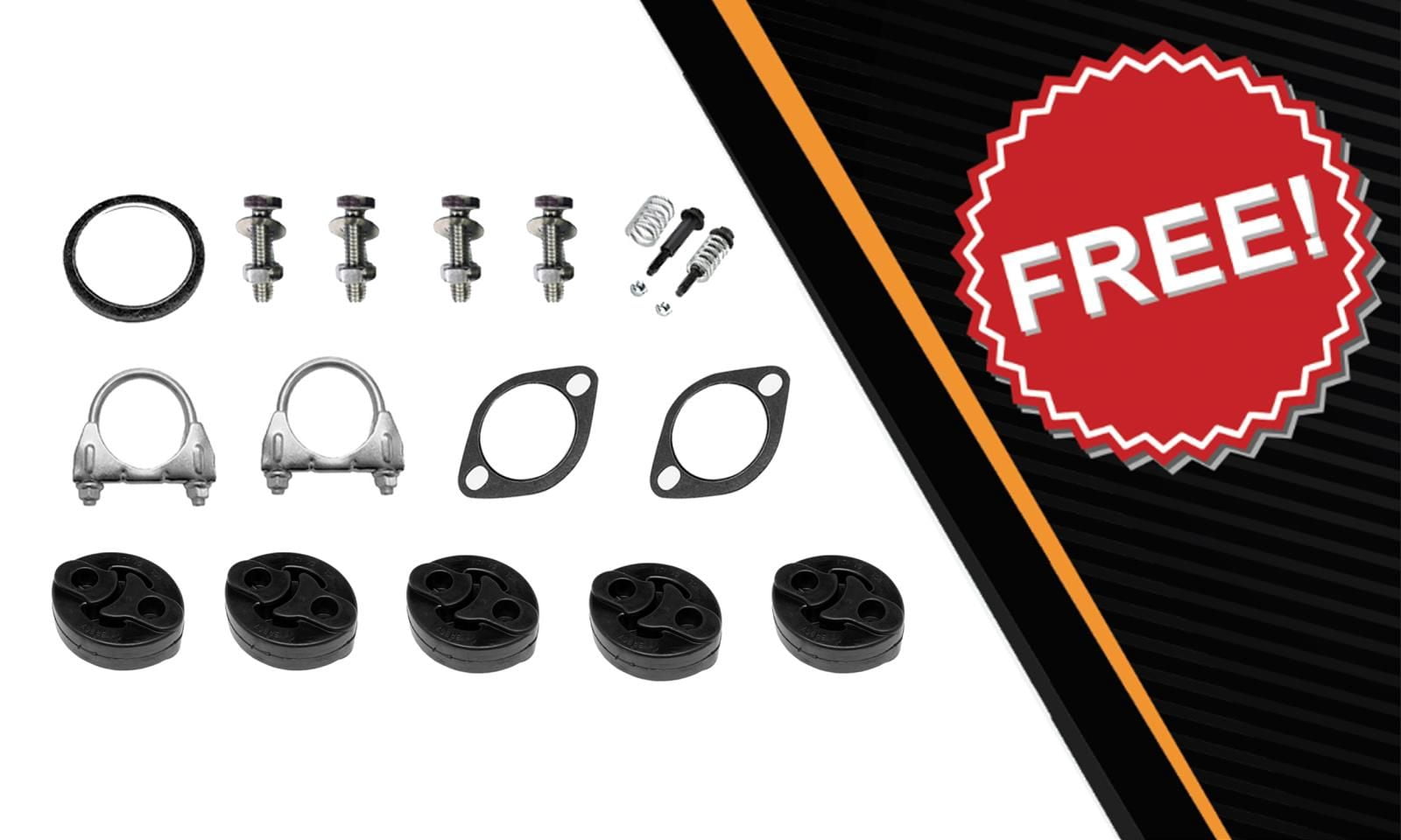 Northeastern Exhaust | Stainless Steel Resonator Y-Pipe & Pair of Mufflers Exhaust System Kit Fits 2006–2009 Subaru Outback 2.5L | Direct-Fit Replacement