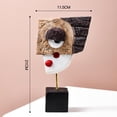 thumbnail image 2 of jifeng Abstract Resin Face Statues Sculpture Ornaments for Home Decoration - 21x11.5x5cm, 2 of 7