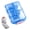 Blue, variant on Foldable Travel Storage Box, 10 Compartment Portable Travel Storage Box, Pocket Small Storage Box, Wallet.