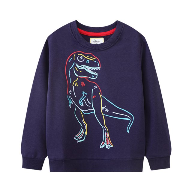 QUDDERR Chandail en Molleton Printemps Automne pour Garçons de 2 à 7 Ans Pulls à Manches Longues