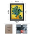 thumbnail image 6 of DECORARTS Irises Vase Flower by Van Gogh Framed Print 20x16" Art on Cotton Canvas Solid Wood Frame Giclee Print 23.25x19.25" Framed Size Wall Decor Artwork, 6 of 6