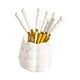 thumbnail image 2 of Juego de tenedor y cuchara para frutas, portátiles, bonitos palillos para frutas, cucharas, tenedores para aperitivos Blanco, 2 of 9