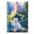 thumbnail image 2 of Cats Castle Pool Leaves Grass Ring Binder Notebook Journey Note Diary College Ruled Spiral Notebook Study Loose Leaf Paper A5 60 Pages, 2 of 8