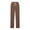Brown, variant on Krdevn Womens Pants - Casual Fall Winter Trousers Elastic Waist Soft Knitted Ribbed Texture High Rise Pocket Pants Comfortable Daily Wear,Pants for Women,Size:M