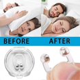thumbnail image 1 of 2/3/4Pcs Anti Snoring Device Silicone Nasal Dilators Anti Snoring Magnetic Nose Clip, 1 of 5
