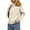 Beige, variant on Women's Casual Fashion Double Zipper Lapel Knitted Cardigan Long Sleeve Sweater Jacket for Women's Casual Fashion and Apparel,Beige,L