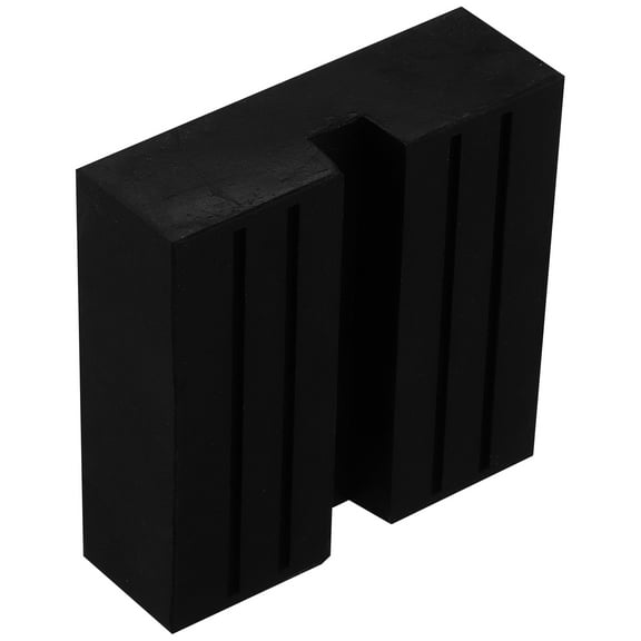 PTOOTP 1Pack Black Square Jack Pad Rubber Protection Car Jack Vehicle Maintenance Tool 7.5x7.5x1In