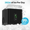 thumbnail image 3 of Máquina de Hielo de Encimera Aeitto 12 kg/24h con Cubos en 2 Tamaños, 3 of 6